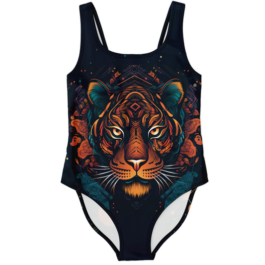 Tigrine Trance One-Piece Swimsuit - Redwolf Jersey Works