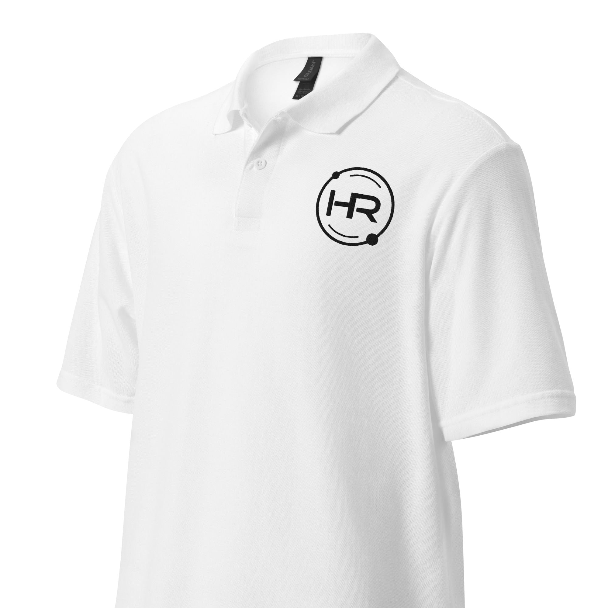 Hyperion Racing Unisex pique polo shirt white