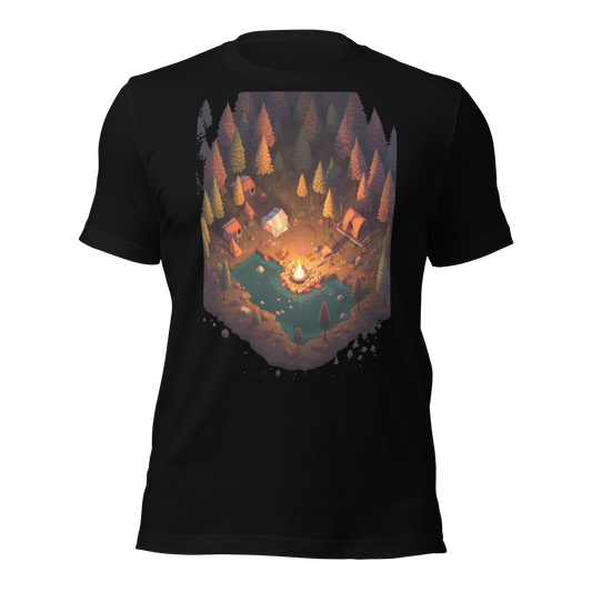 Pixel Camping Graphic t-shirt