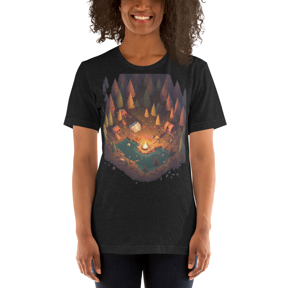 Pixel Camping Graphic t-shirt