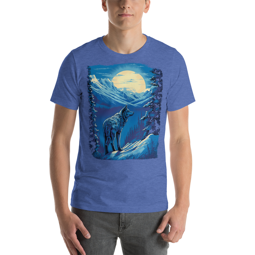 Snow Wolf Graphic t-shirt - Redwolf Jersey Works