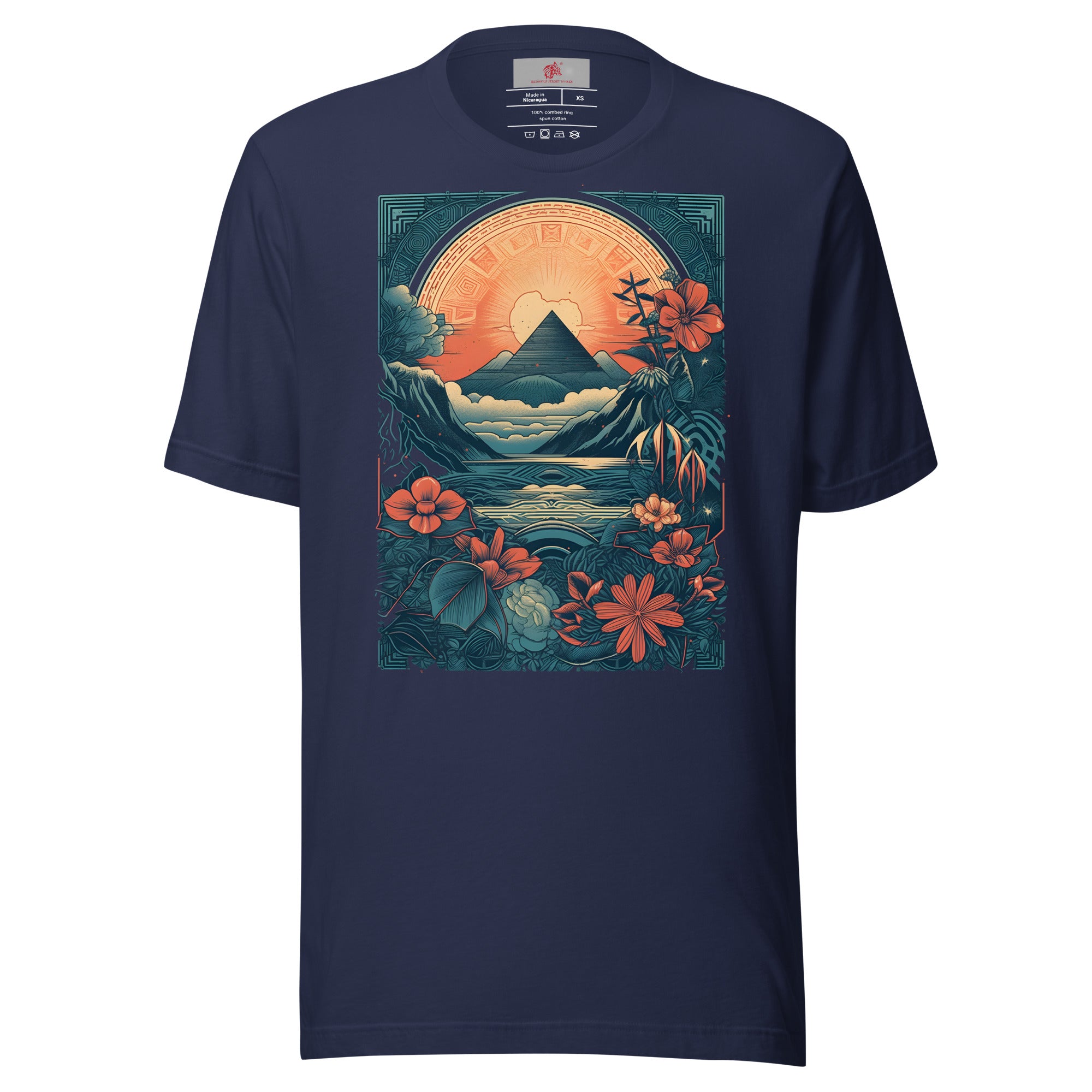 Floral Sunset Unisex t-shirt - Redwolf Jersey Works