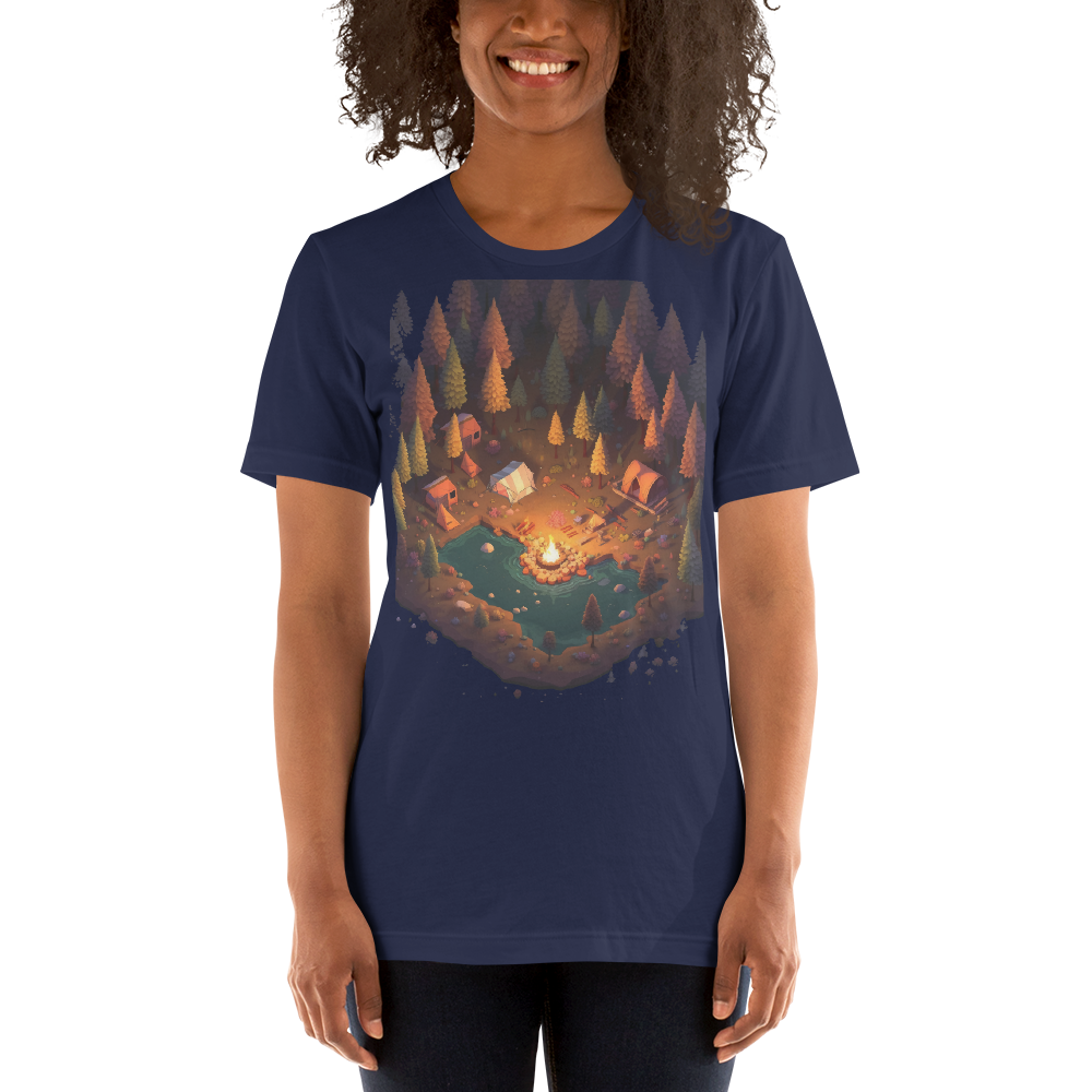 Pixel Camping Graphic t-shirt