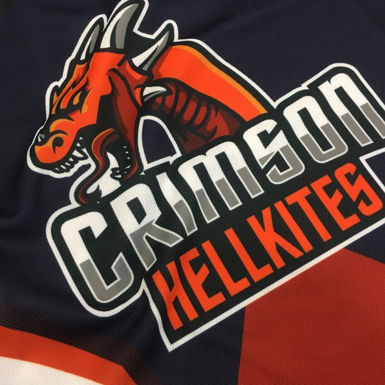 Crimson Hellkites Hockey Jersey - Redwolf Jersey Works