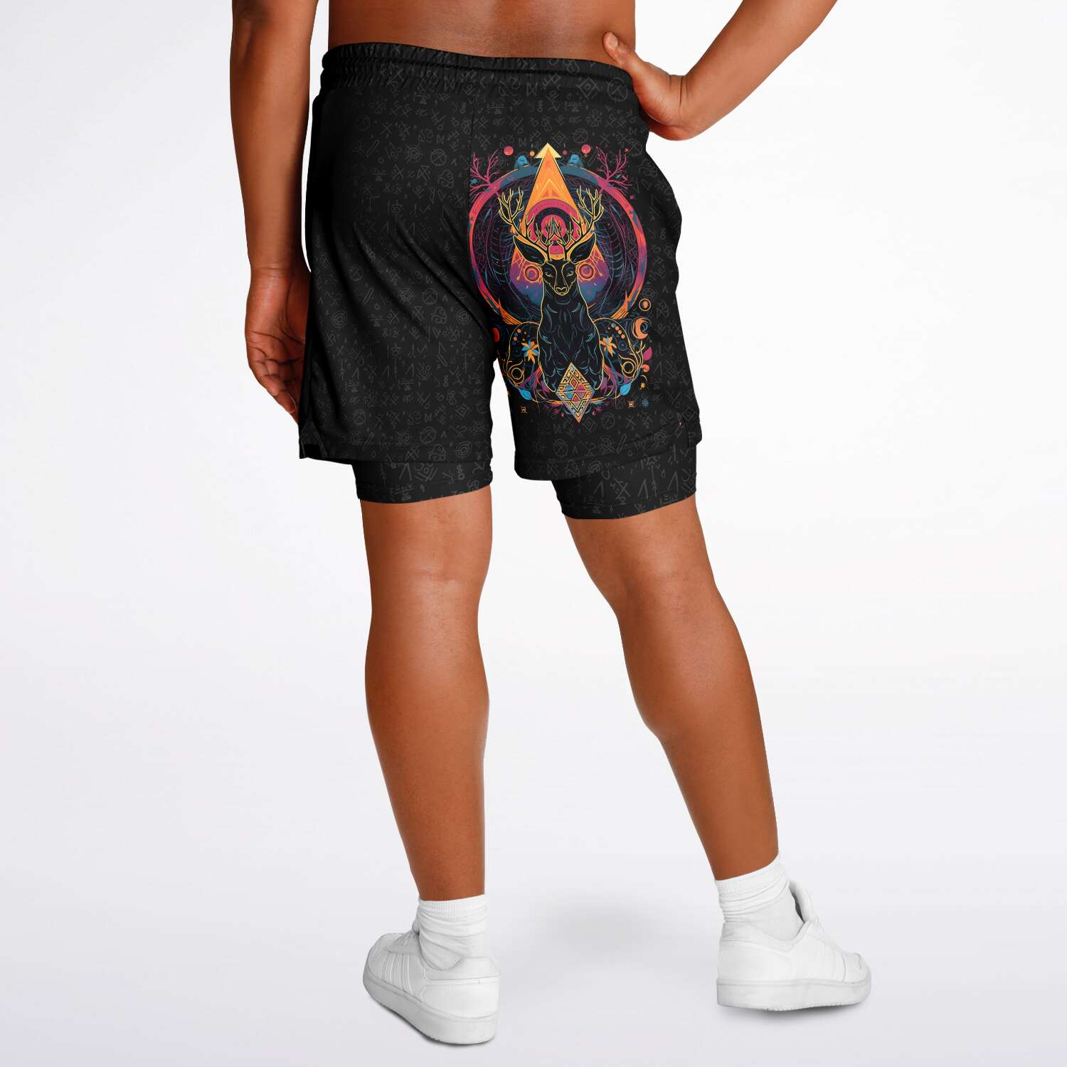 Lupine Dreams 2 in 1 shorts - Redwolf Jersey Works