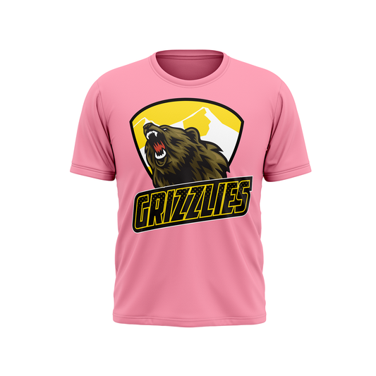 Barron/Chetek Grizzlies Pink Tshirt - Redwolf Jersey Works
