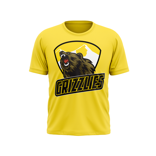 Barron/Chetek Grizzlies Yellow Tshirt - Redwolf Jersey Works