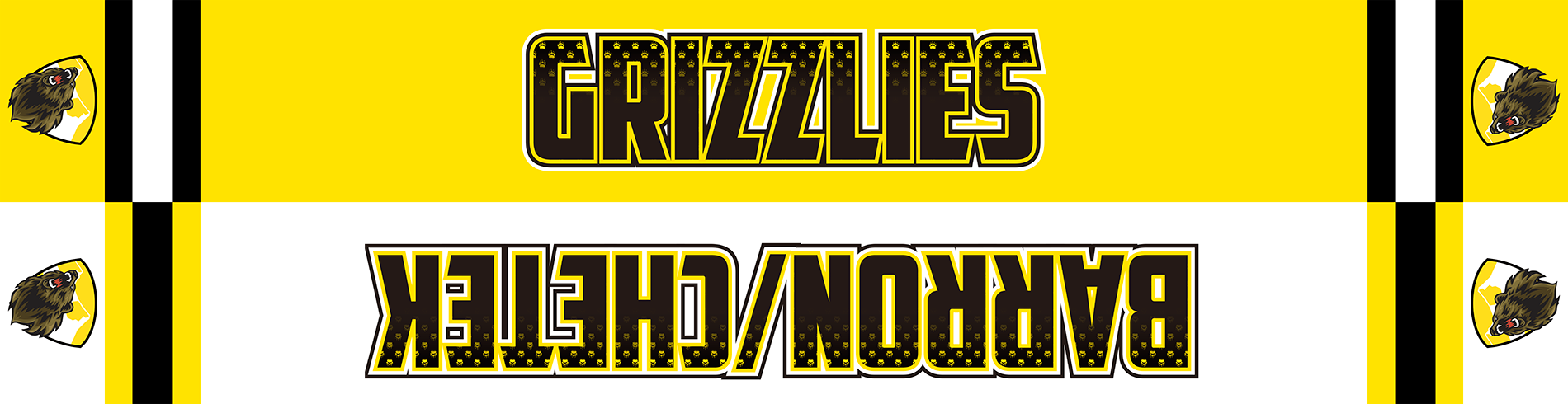 Barron/Chetek Grizzlies Scarf - Redwolf Jersey Works