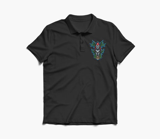 Tiki Wolf Embroidered Polo - Redwolf Jersey Works
