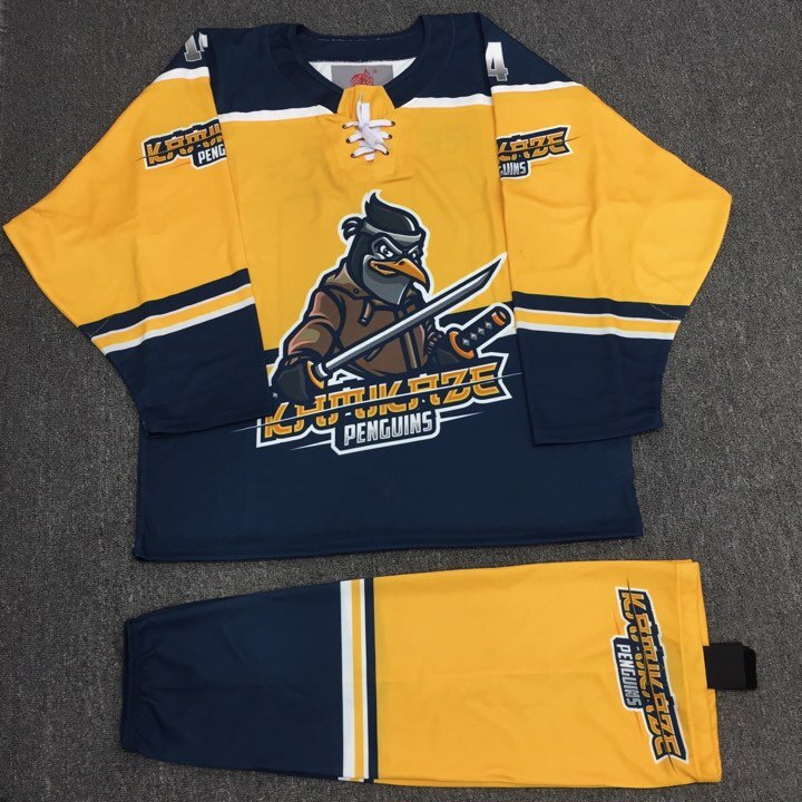 Kamikaze Penguins Jersey And Socks - Redwolf Jersey Works