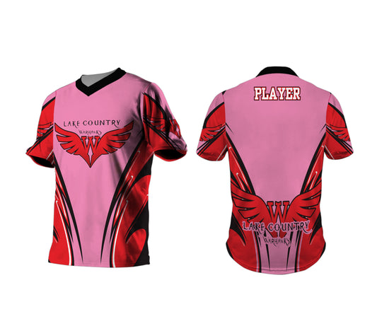 LC Warhawks Vantage Wings Pink Performance Shirt - Redwolf Jersey Works