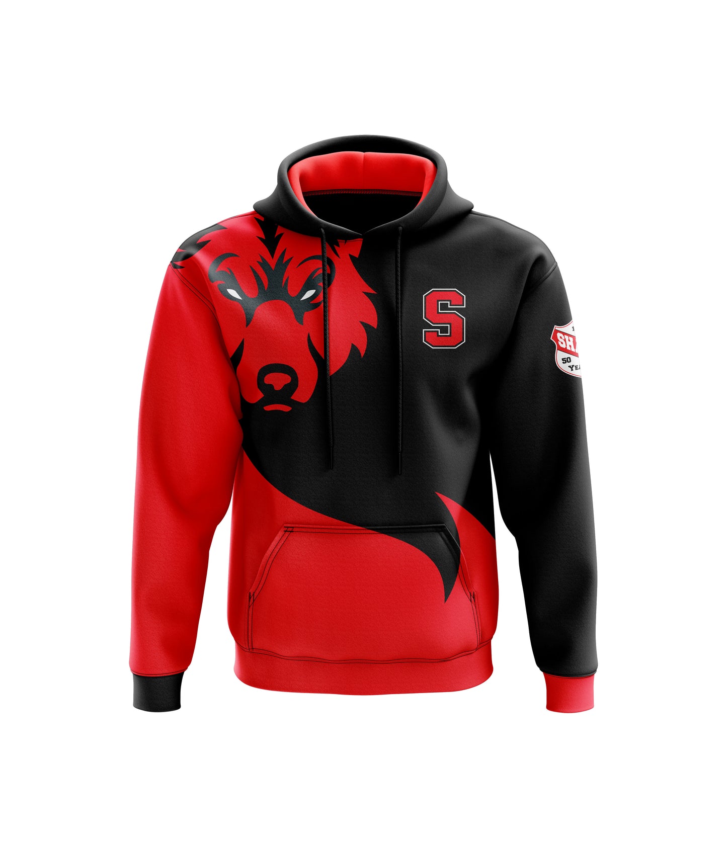 SHAW Eyes of The Wolf Hoodie - Redwolf Jersey Works
