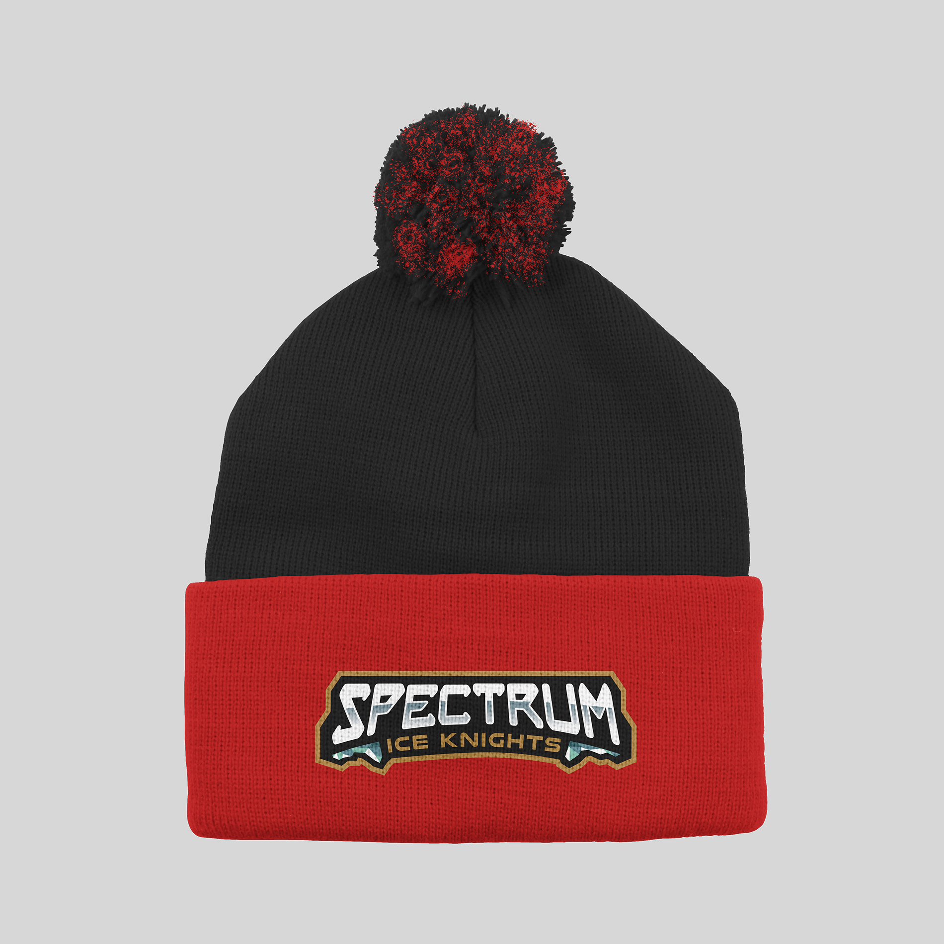 Spectrum Ice Knights Pom Hat - Redwolf Jersey Works