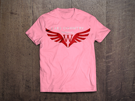 LC Warhawks Pink Tshirt - Redwolf Jersey Works